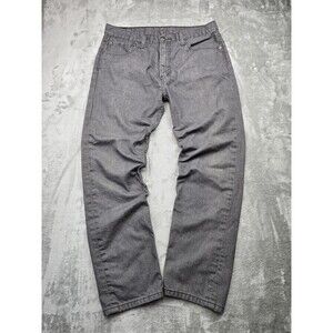 Levis 508 Regular Taper Jeans Mens 36x32 Gray Denim Pants Work American Classic